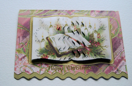 Christmas Book Wavy Edge Book Card by Rose Smille