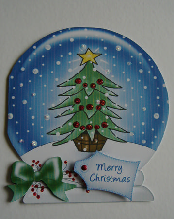 Xmas Tree Snow Globe by Rose Smille
