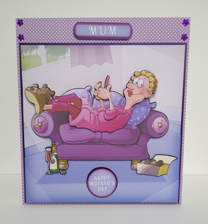 Mums Time 2 8x8 Quick Card by Roseanna Miles