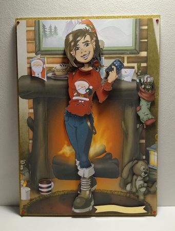 Teen Text Dudess Christmas Decoupage Sheet by Roseanna Miles