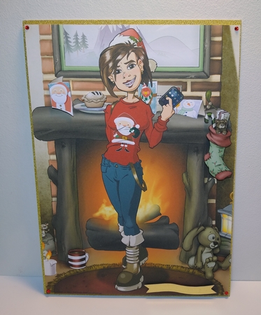 Teen Text Dudess Christmas A4 by Roseanna Miles