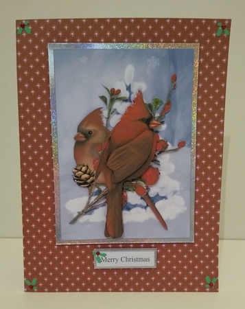 Berries & Birds Topper with Decoupage by Roseanna Miles