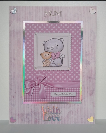 Valentines Day Or Mothers Day Kitties Topper by Roseanna Miles