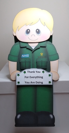 NHS Super Hero - 3D On the Shelf Card Kit by Roseanna Miles