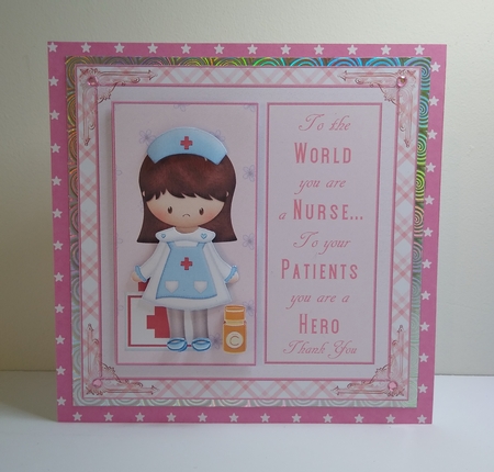 Thank You Nurse Decoupage Topper 1 by Roseanna Miles