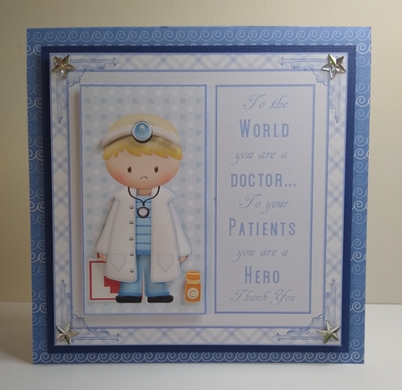 Thank You Doctor Decoupage Topper 1 by Roseanna Miles