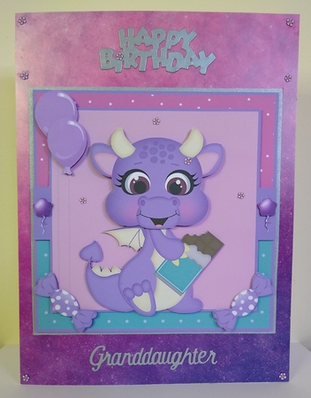 Sweet Dragon Birthday 1 by Roseanna Miles