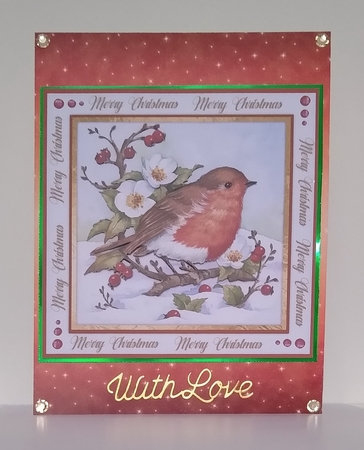 Beautiful Robin In The Snow by Roseanna Miles