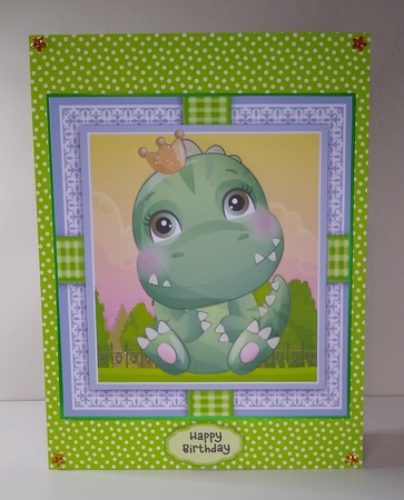 Gorgeous Birthday Dinosaur 2 8x8 Mini Kit by Roseanna Miles