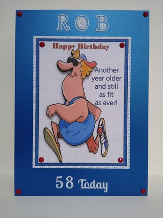 Birthday Guy fit as ever runner by Roseanna Miles