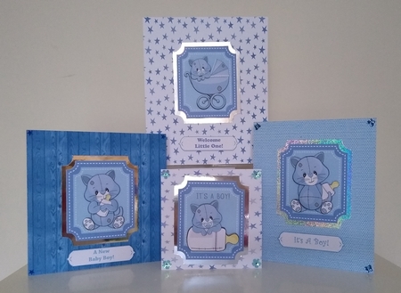 4 Blue baby kitty toppers 2 by Roseanna Miles