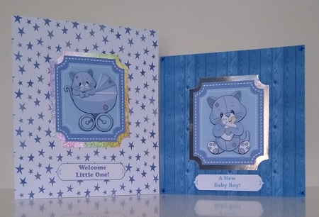 4 Blue baby kitty toppers 2 by Roseanna Miles
