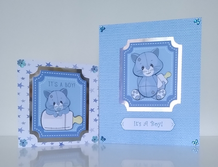 4 Blue baby kitty toppers 2 by Roseanna Miles