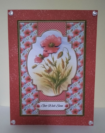 Lovely Rob Pohl Watercolor Get Well Soon Topper by Roseanna Miles