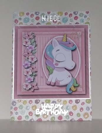 Gorgeous Unicorn and Flowers 2 by Roseanna Miles