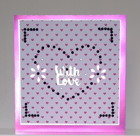 FLORAL SQUARE CARD 8 by Roseanna Miles
