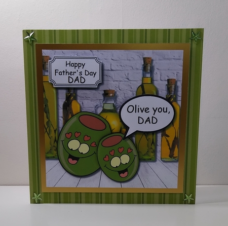 Olive you, Dad for Birthday or Fathers Day by Roseanna Miles