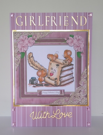 Cute Critters Valentine Topper (Card 1) by Roseanna Miles