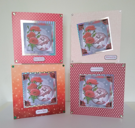 Poppie Card 02 by Roseanna Miles