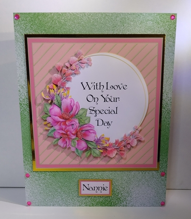 With Love On Your Special Day A4 sheet by Roseanna Miles