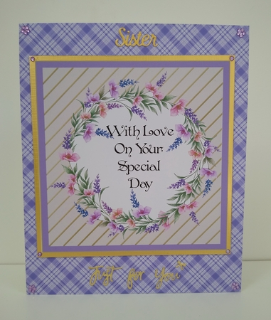 Purple With Love On Your Special Day by Roseanna Miles