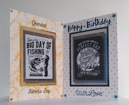 Retro Fishing A5 Poster Bumper Kit by Roseanna Miles