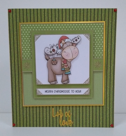 Merry Chrismoose To You - Green by Roseanna Miles
