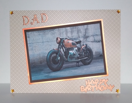 Vintage Motorbike  All Occasions Quick Card by Roseanna Miles