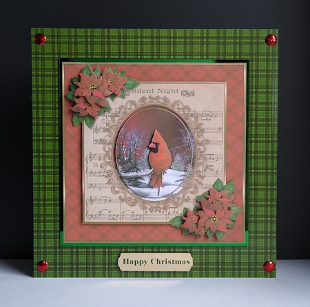 Lovely Cardinal Holiday Topper by Roseanna Miles
