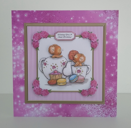 Cute Critters Teapot Topper - Pink by Roseanna Miles