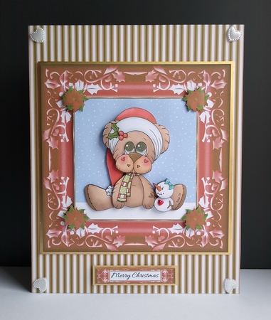 Cute Santa Bear (Red) by Roseanna Miles
