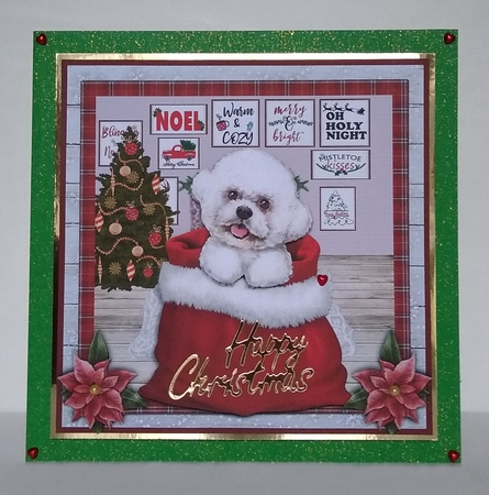 CHRISTMAS BICHON FRISE mini kit by Roseanna Miles