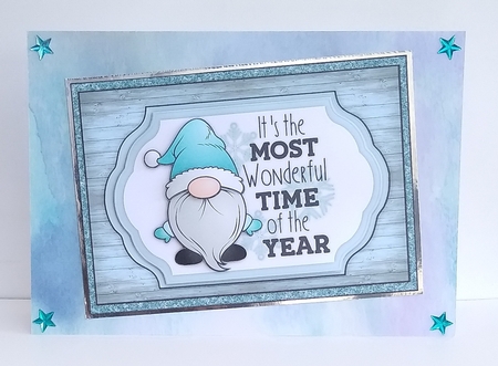 A5  Merry Christmas Gnomie 1 by Roseanna Miles