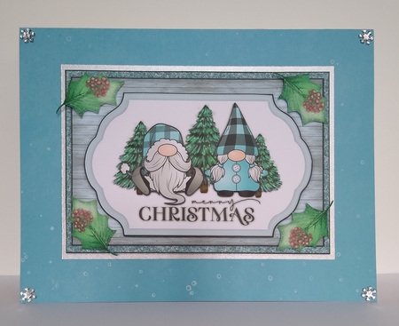 A5  Merry Christmas Gnomie 2 by Roseanna Miles