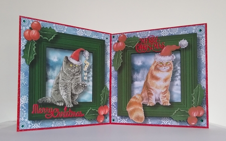 Meowy Christmas Cat QUICK TOPPER Bumper Kit by Roseanna Miles