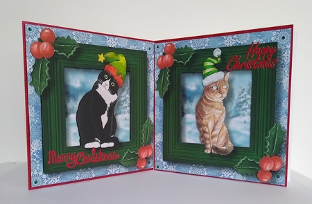 Meowy Christmas Cat QUICK TOPPER Bumper Kit by Roseanna Miles