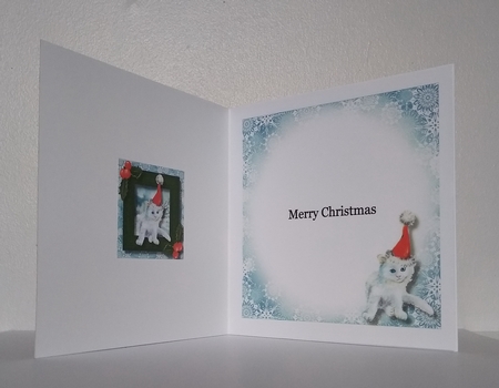 Meowy Christmas Cat QUICK TOPPER INSERTS Bumper Kit by Roseanna Miles