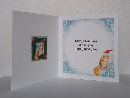 Meowy Christmas Cat QUICK TOPPER INSERTS Bumper Kit by Roseanna Miles