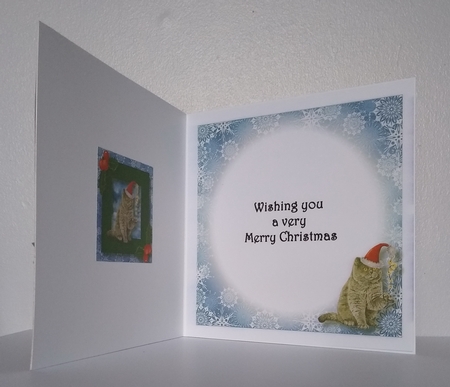 Meowy Christmas Cat QUICK TOPPER INSERTS Bumper Kit by Roseanna Miles