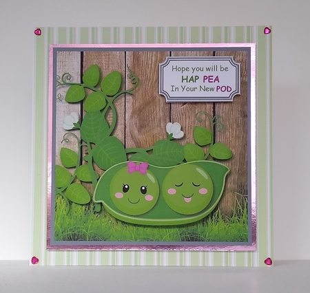 Hope you will be HAP PEA in your new POD for new home or Birthday by Roseanna Miles