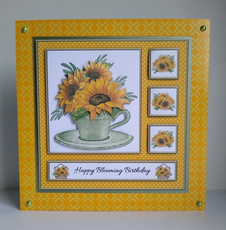 Happy Blooming Birthday - Yellow by Roseanna Miles