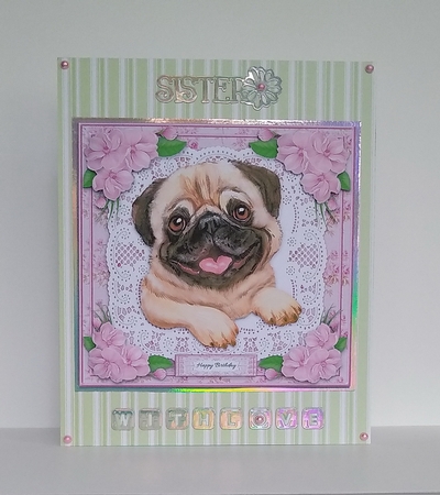 Cute Puppy Birthday Topper #2 by Roseanna Miles