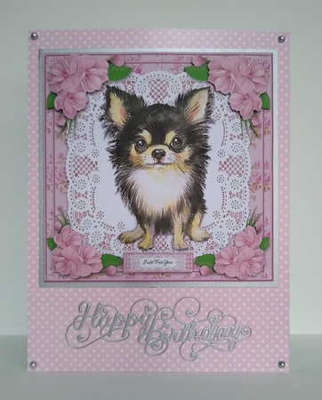 Cute Puppy Birthday Topper #6 by Roseanna Miles