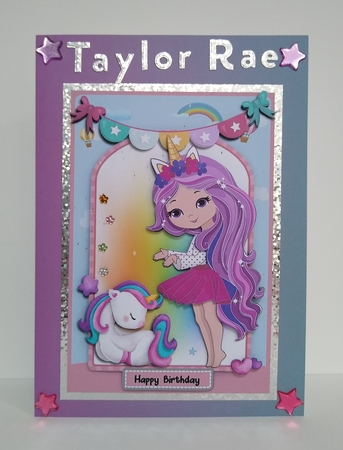 Unicorn girl - light skin tone by Roseanna Miles