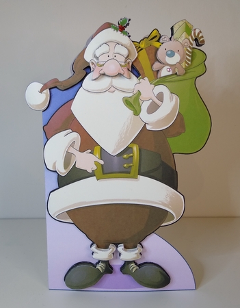 Santa Dude Ii Shaped. by Roseanna Miles