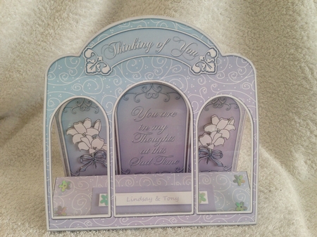3D Sympathy Window Card Kit with Decoupage N Envelope by Roseanna Miles