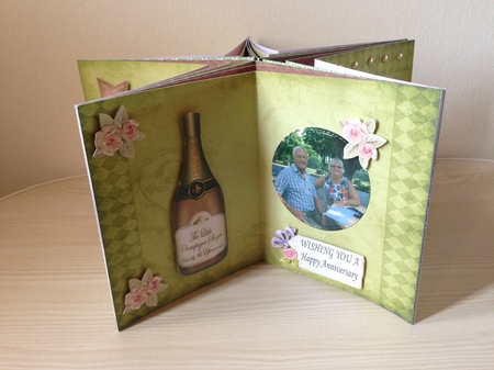 3D Champagne Celebrations Carousel Card Kit by Roseanna Miles