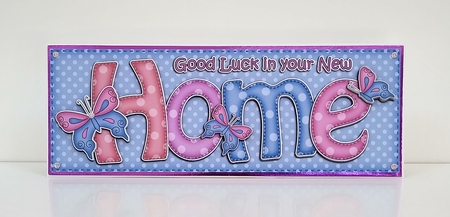 Large Dl New Home Quick Card 3D Decoupage by Roseanna Miles