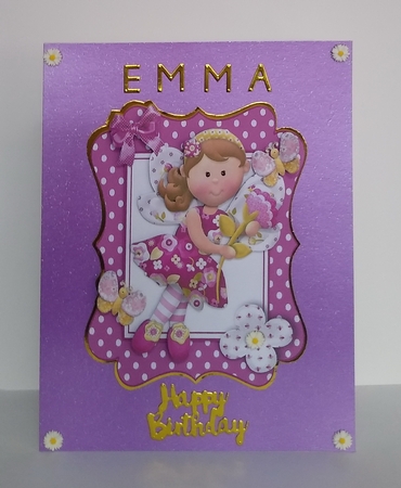 Sweet Little Faerie with Butterflies and Bows by Roseanna Miles