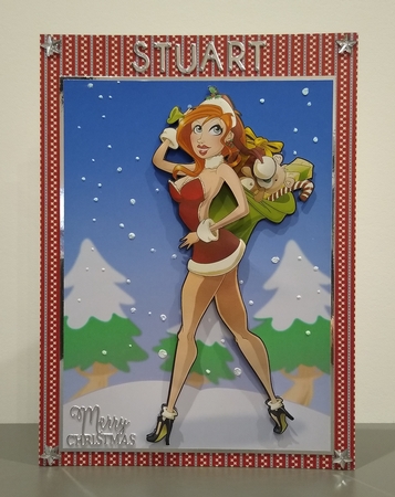 Sexy Mrs Santa Claus A4 by Roseanna Miles